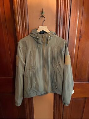 Technical Olive Hooded Field Jacket